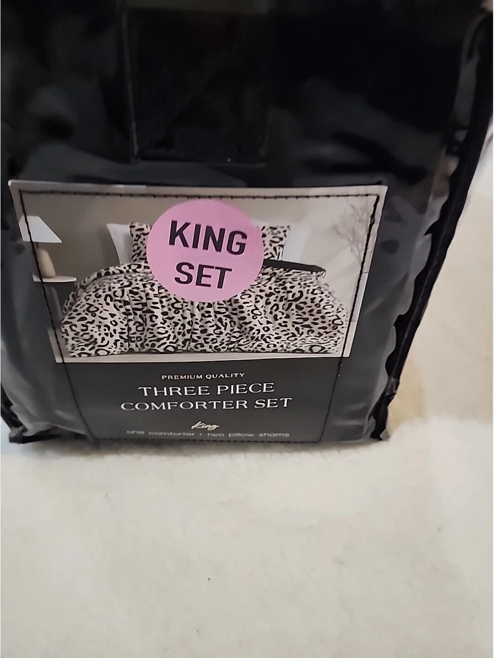 King Ser 3 Piece 1 Comforter 2 Pilow Shams Premium Com 104
